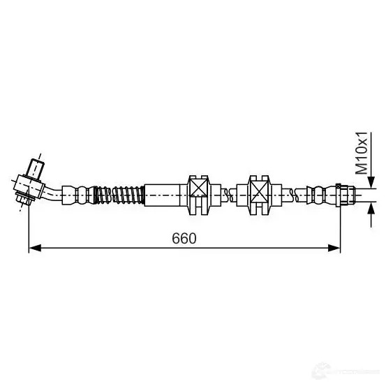 Тормозной шланг BOSCH 1987481a49 1425139069 42RUSJ BH193 9