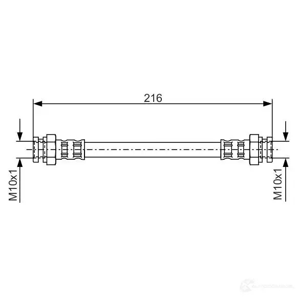 Тормозной шланг BOSCH 352955 BH 223 1987476529 CFRGZ9J