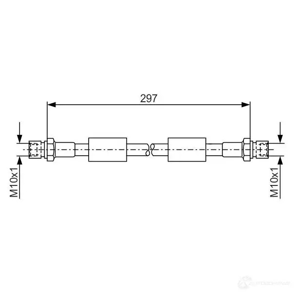 Тормозной шланг BOSCH BH 106 352842 58ZGQ 1987476380