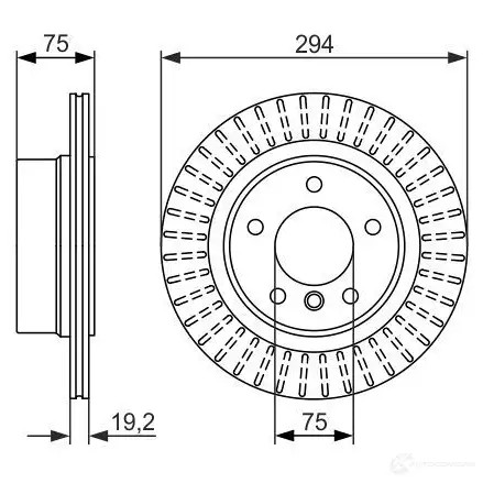 Тормозной диск BOSCH 339883 BD15 10 R05WC 0986479670