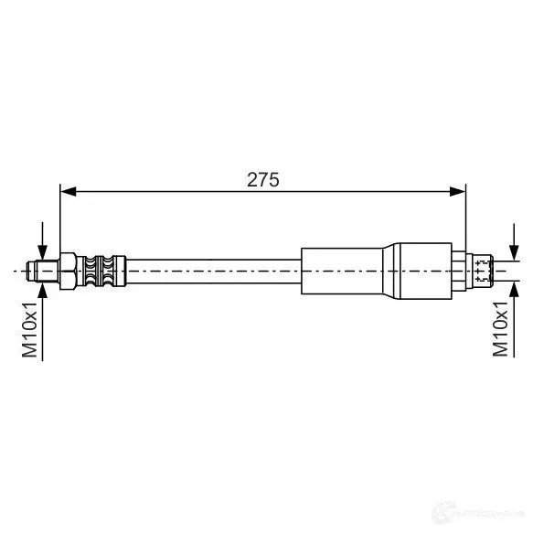Тормозной шланг BOSCH 1987476649 B H342 EOO65S 353045