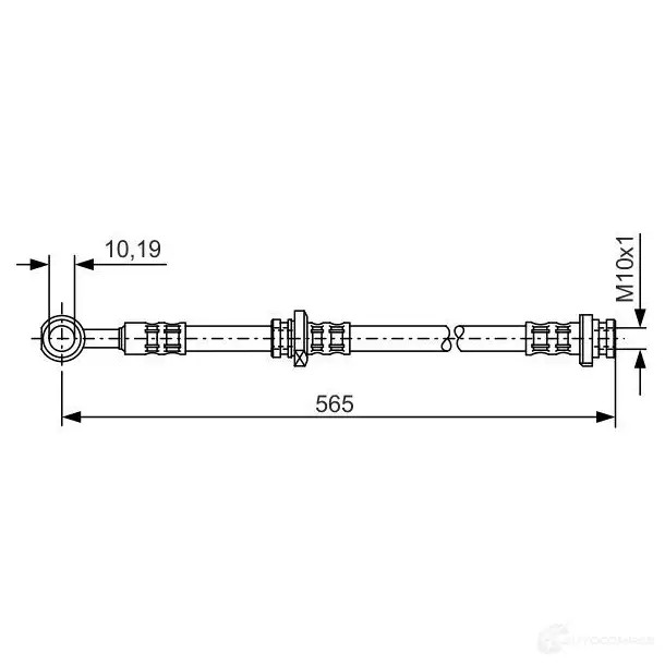 Тормозной шланг BOSCH T2X0E3 B H725 352679 1987476133