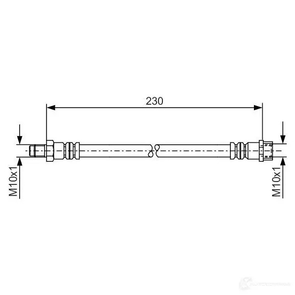 Тормозной шланг BOSCH 352644 BH 053 C9X6A 1987476083