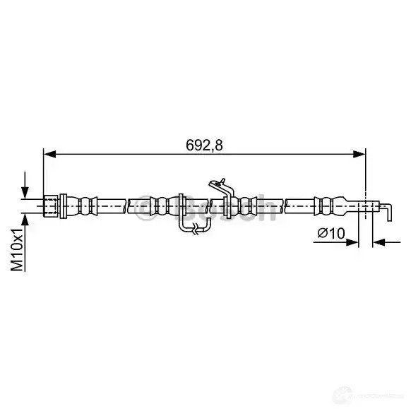 Тормозной шланг BOSCH 355015 1987481922 BH180 6 50L0DR