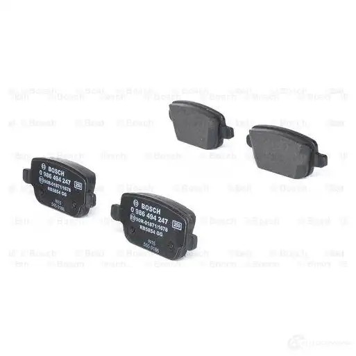 Тормозные колодки, комплект BOSCH BP1119 342235 0986494247 24537