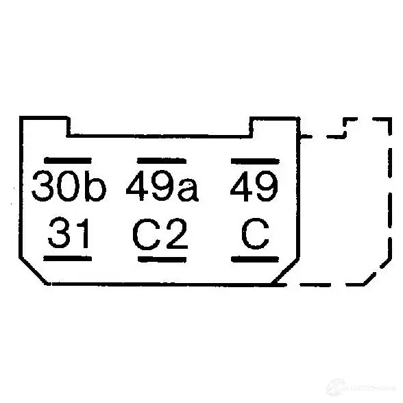 Реле поворотников, поворотов BOSCH 0335215156 3165142606125 1B AXHOL 324374