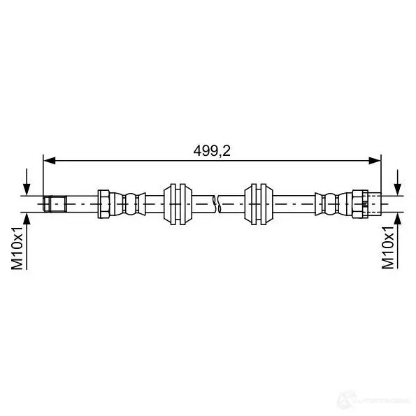 Тормозной шланг BOSCH 1987481727 BH1957 BH161 1 354820