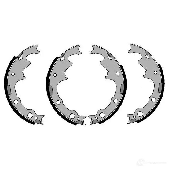 Барабанные тормозные колодки, комплект BOSCH 0986487396 BS646 90R -011300/229 341558