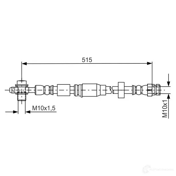 Тормозной шланг BOSCH 354766 1987481673 BH15 57 56TWF9