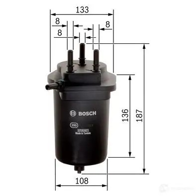 Топливный фильтр BOSCH f026402090 WP2OV54 370384 N209 0