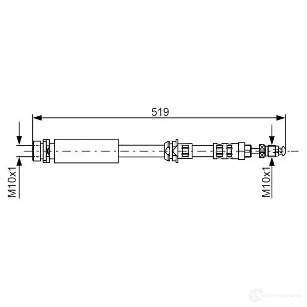 Тормозной шланг BOSCH 353309 1987476993 B H635 ZHNR5W