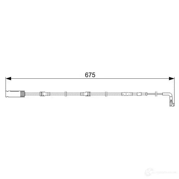 Датчик износа тормозных колодок BOSCH H71S3UV AP32 3 351485 1987473051