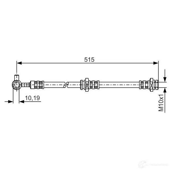 Тормозной шланг BOSCH 352839 REV2AO 1987476376 BH145 1