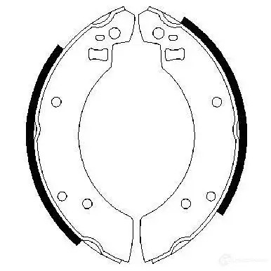 Барабанные тормозные колодки, комплект BOSCH BS72 5 BBZ26 0986487475 341594