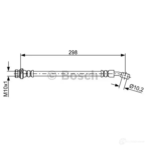 Тормозной шланг BOSCH QSFL2UG 354975 1987481882 BH1 766
