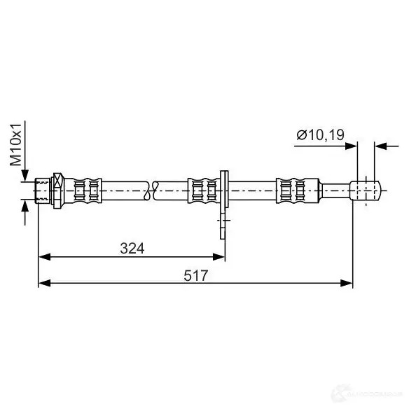 Тормозной шланг BOSCH 354255 BH10 31 1987481139 86HPXY