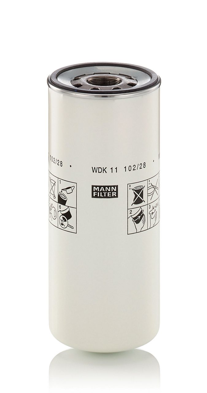 Фильтр топливный MANN-FILTER WDK 11 102/28 (RENAULT TRUCKS (RVI) Kerax, Premium Distribution/Route. VOLVO BUS 8000, 9000. VO)
