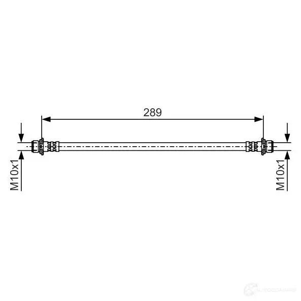Тормозной шланг BOSCH BH1 949 1987481a59 1425139078 Z9YX0EL