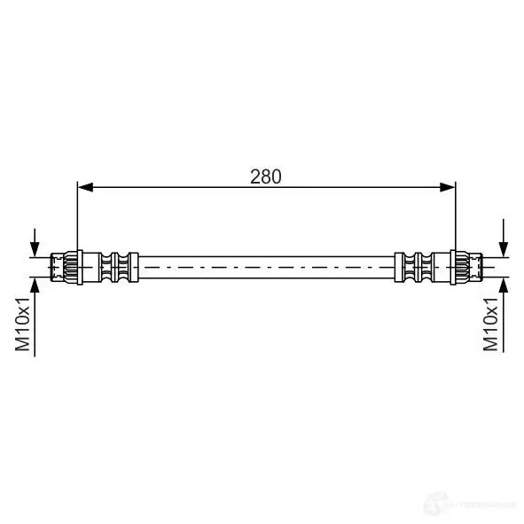 Тормозной шланг BOSCH BH21 1 352944 1987476517 T2920XS