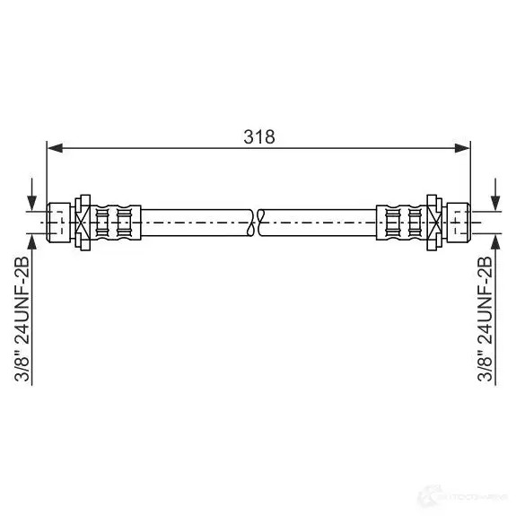 Тормозной шланг BOSCH 352706 H2270 1987476165 BH8 08