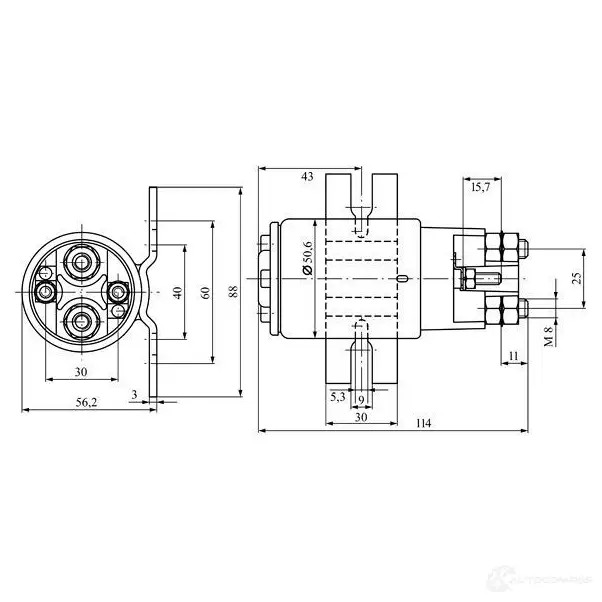 Реле BOSCH 892RH0 0333009017 324304 PR0 17