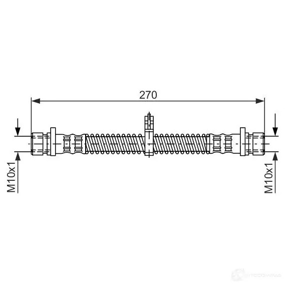 Тормозной шланг BOSCH 2YPLPB 352822 1987476349 BH8 58