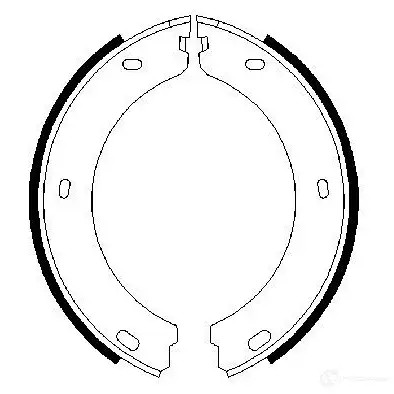 Тормозные колодки ручника, комплект BOSCH 341699 BS 874 0986487649 306ZDJ